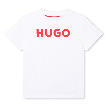 Playera HUGO blanca para niños y adolescentes
